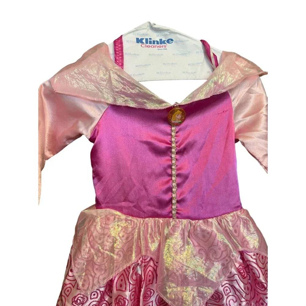 Disney Princess Halloween Pretend Play Aurora Sleeping Beauty Costume Size 4-6X